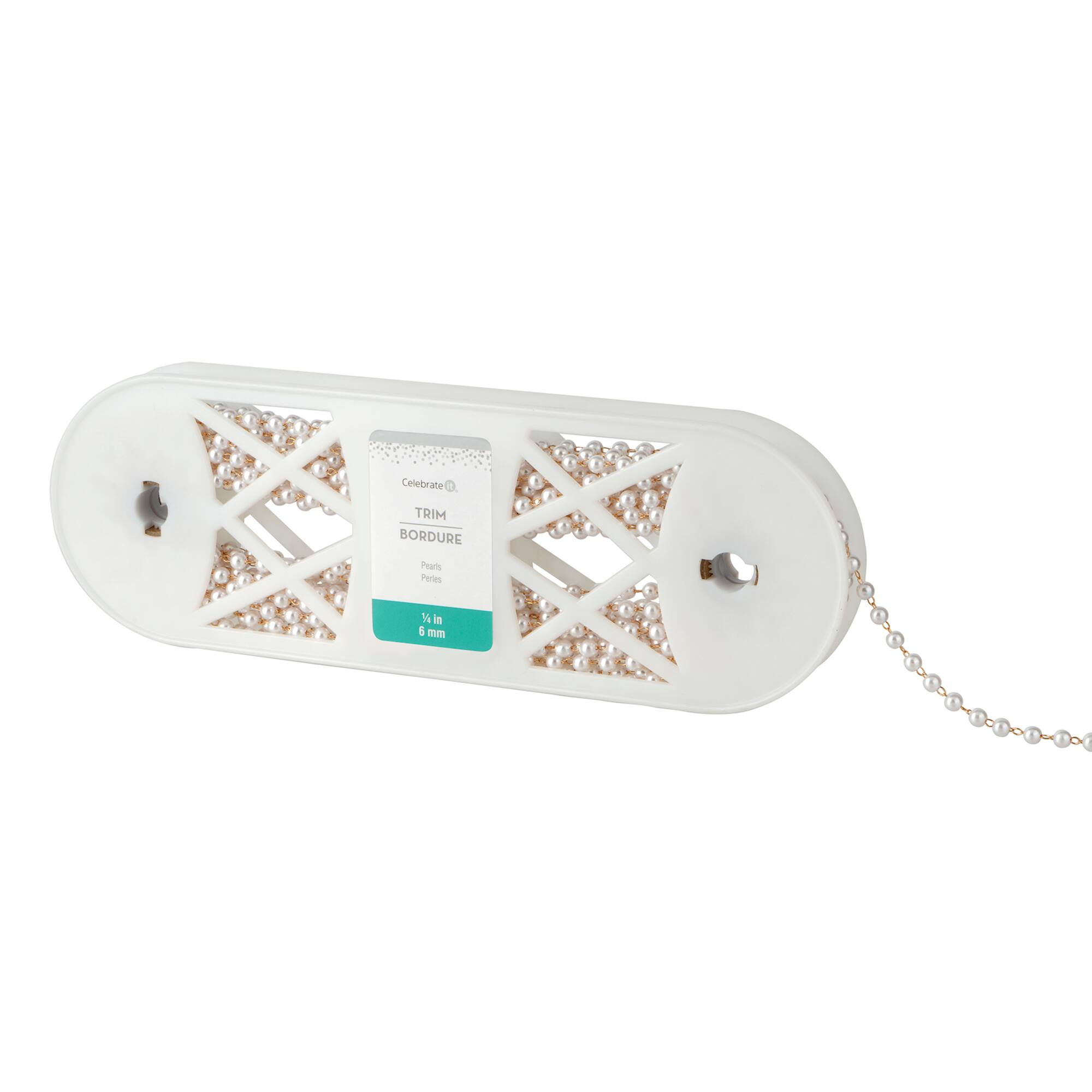 1/4" Pearl Trim Ribbon by Celebrate It®